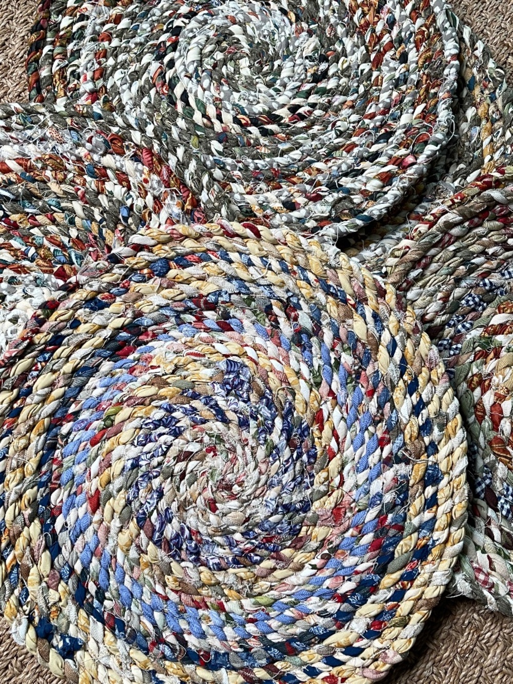 Handmade Woven Placemat 15" Wide Multicolor 7 Available